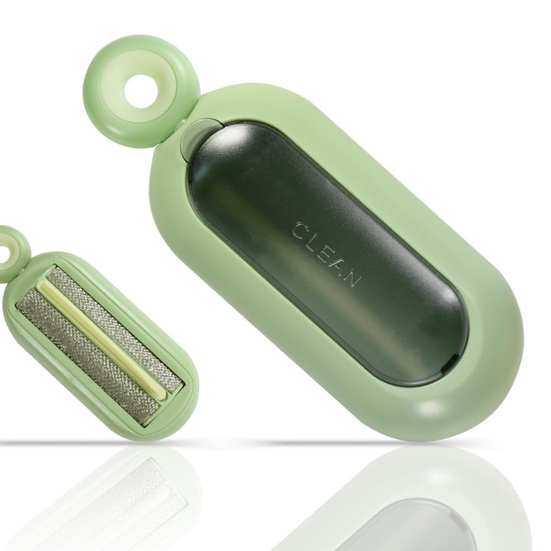 SWJDQS Lint Roller Resuable for Clothes, Magic Self- Cleaning Pet Hair Remover for Cats Dogs Fur, Portable Washable Pet Hair Removal Tool Brush for Curtain, Carpet, Bedding, Sofa, Couch, Green - Image 1